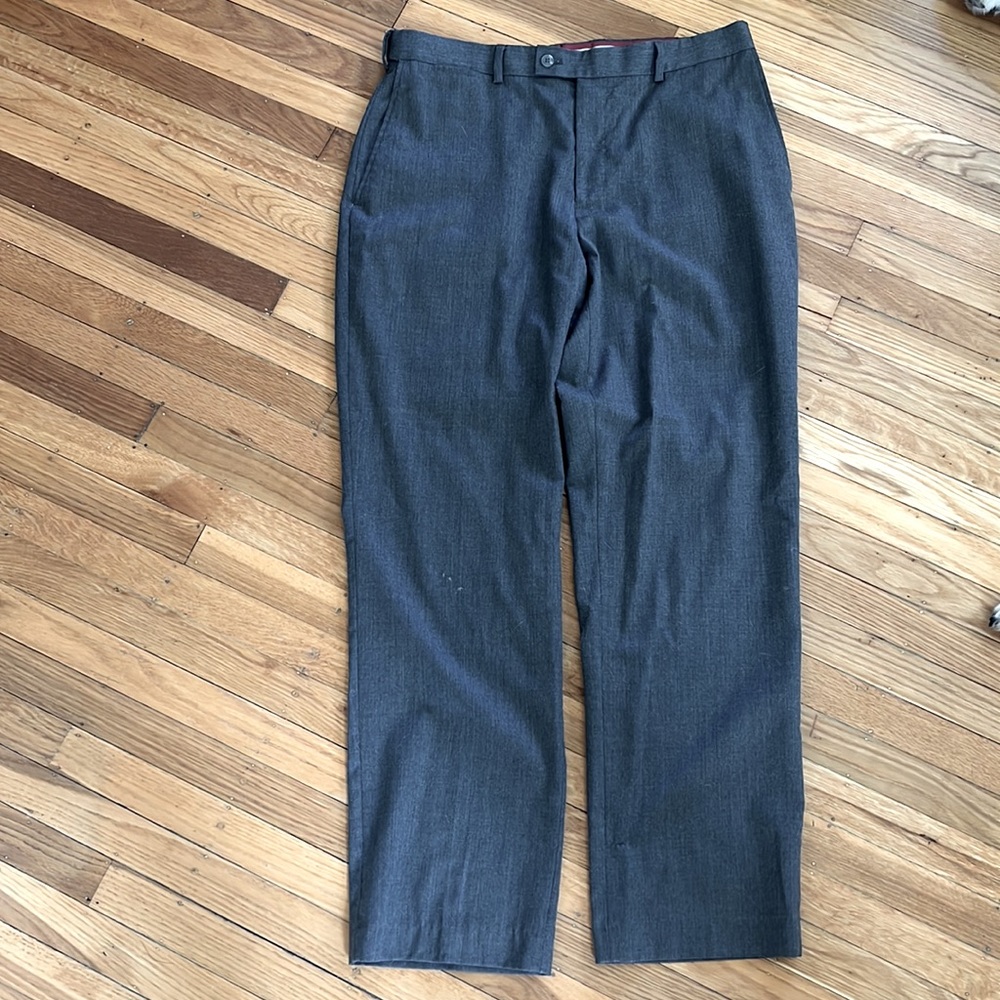 Louis Raphael Rossi Men’s Grey Dress Pants | Size 36x32